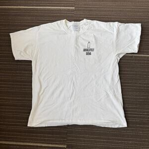 Vintage y2k Absolutely Siena College Vodka white t-shirt